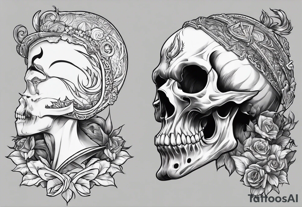 necromancer from diablo games tattoo idea