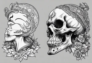 necromancer from diablo games tattoo idea