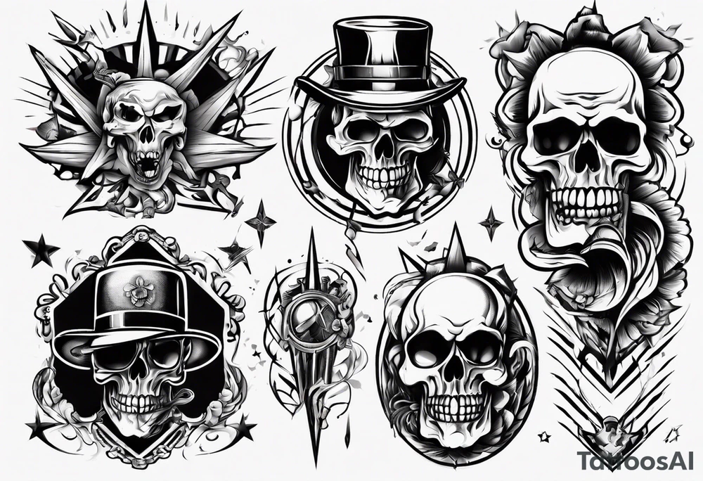 oldschool gangster tattoo idea