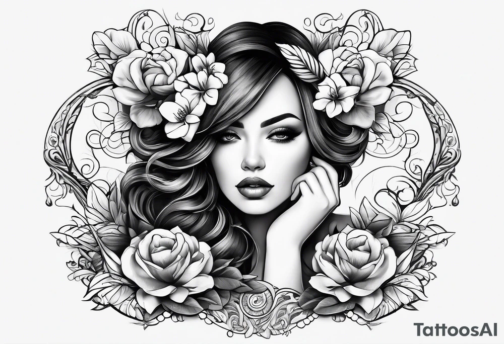 Strong Mother of two tattoo idea