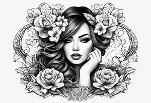 Strong Mother of two tattoo idea