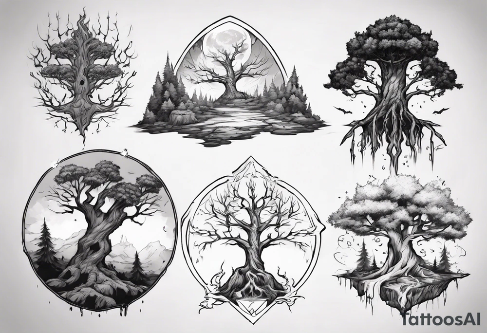 Teldrassil tattoo idea