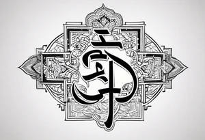 Tattoo ਨਿਰਭਉ ਨਿਰਵੈਰ written in Gurmukhi written text. tattoo idea