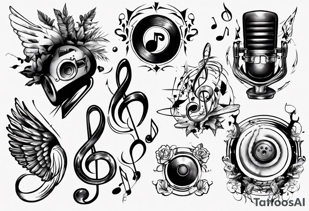 music tattoo idea