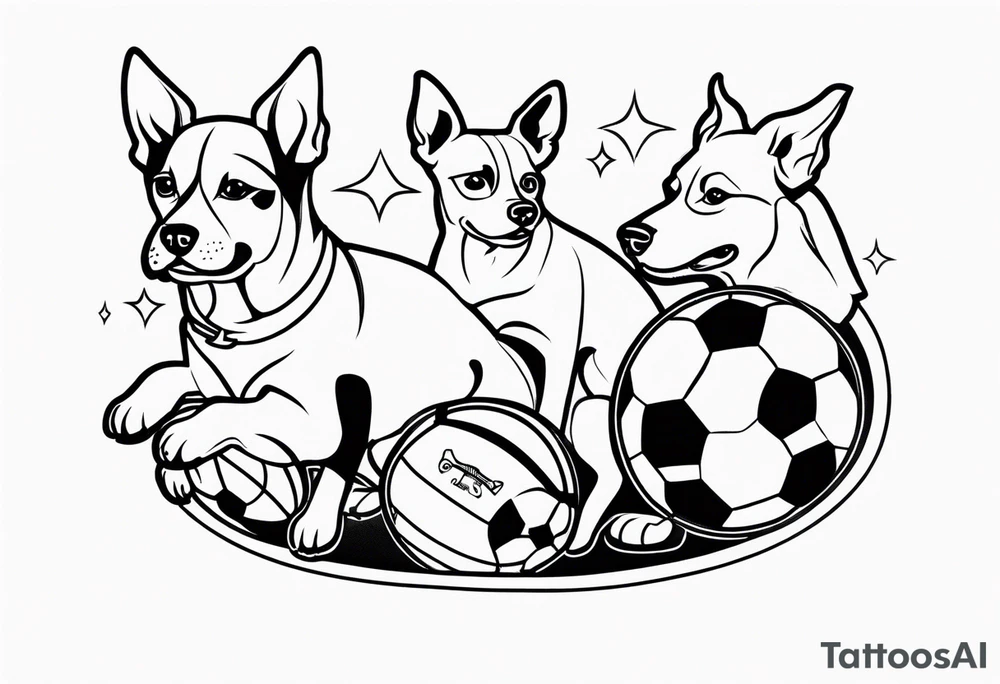 FOOTBALL
DOGS tattoo idea