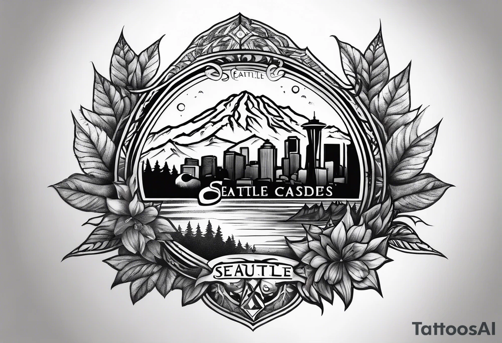 Seattle cascades logo tattoo idea