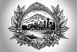 Seattle cascades logo tattoo idea