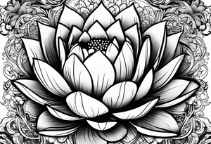 lotus flower AND para siempre tattoo idea