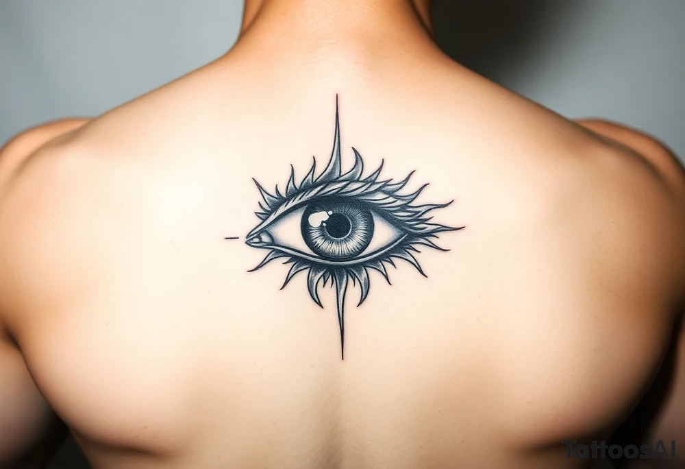 Powerful eye tattoo idea
