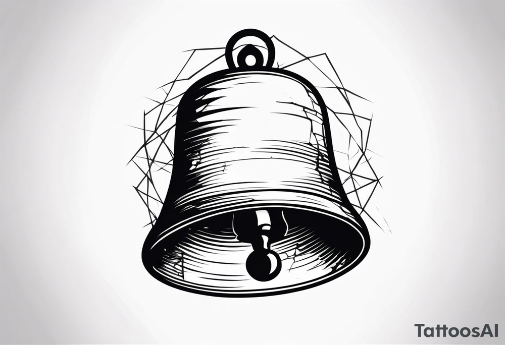 cracked bell tattoo idea