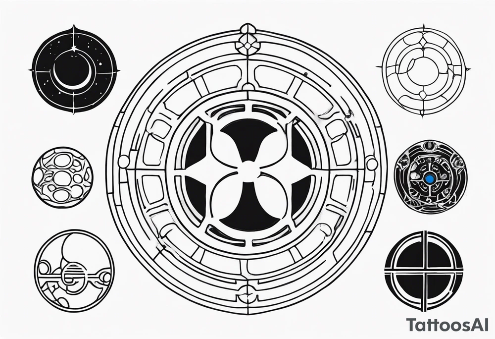 Gallifreyan with Star wars and Lord of the rings tattoo idea