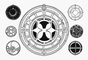 Gallifreyan with Star wars and Lord of the rings tattoo idea