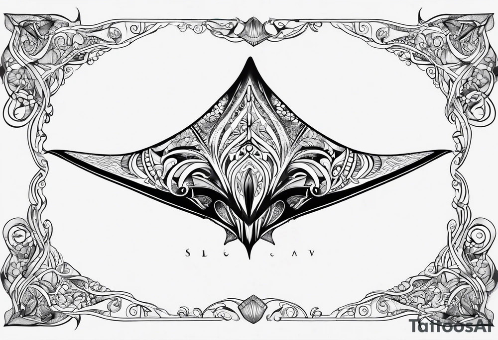 manta ray tattoo idea