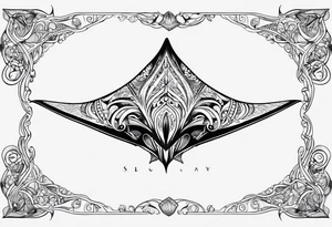 manta ray tattoo idea