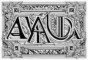 Salut je souhaiterais faire un tatouage avec les lettres MANOU superposé tattoo idea
