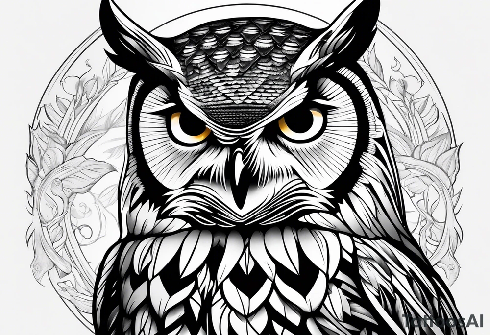 owl tattoo idea