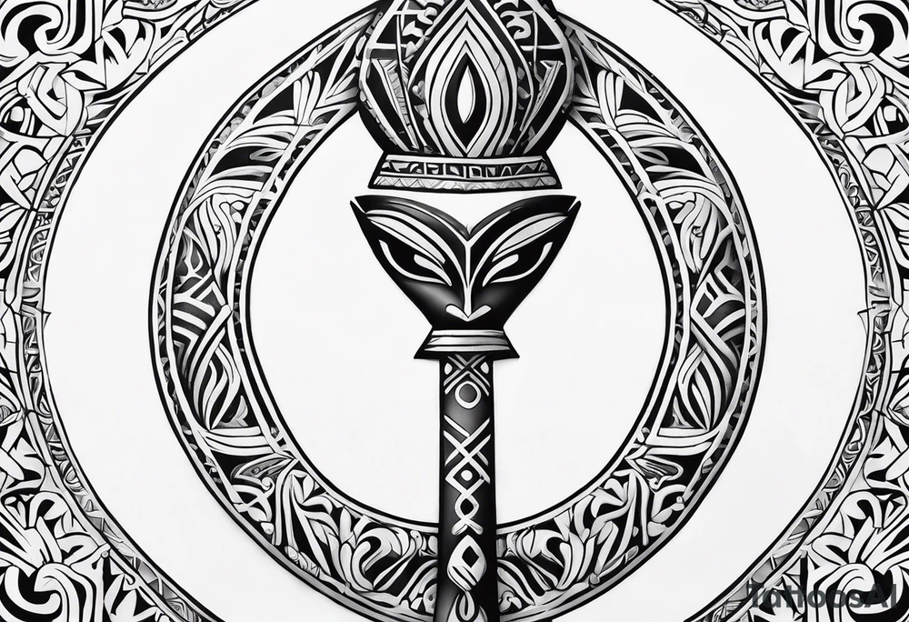 ankh, maori tattoo idea
