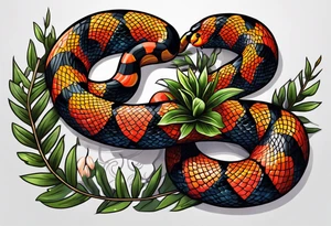 Coral snake tattoo tattoo idea