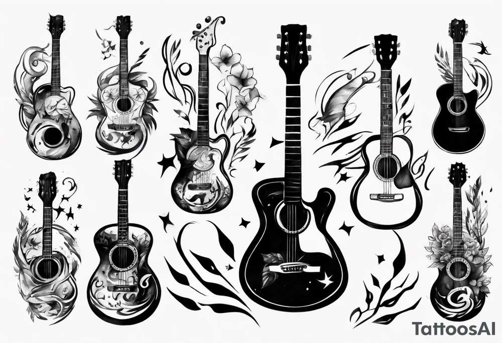 guitar tattoo idea