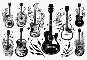 guitar tattoo idea