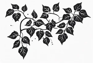 Ivy vines tattoo idea