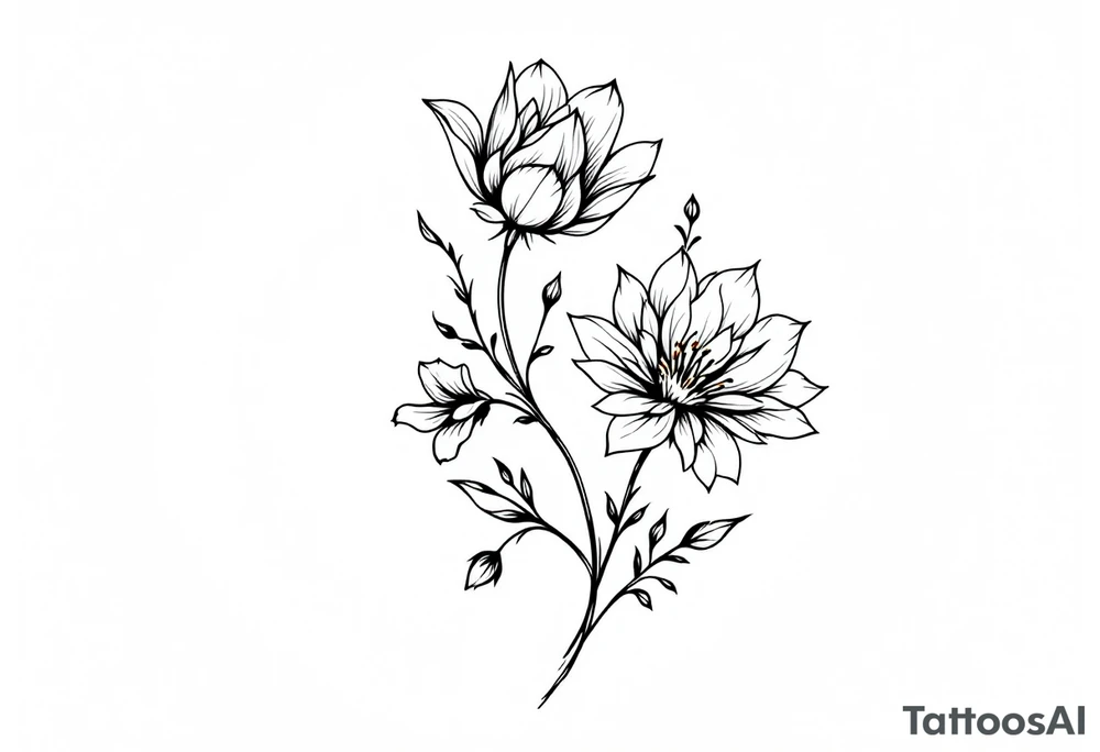 flowers tattoo idea