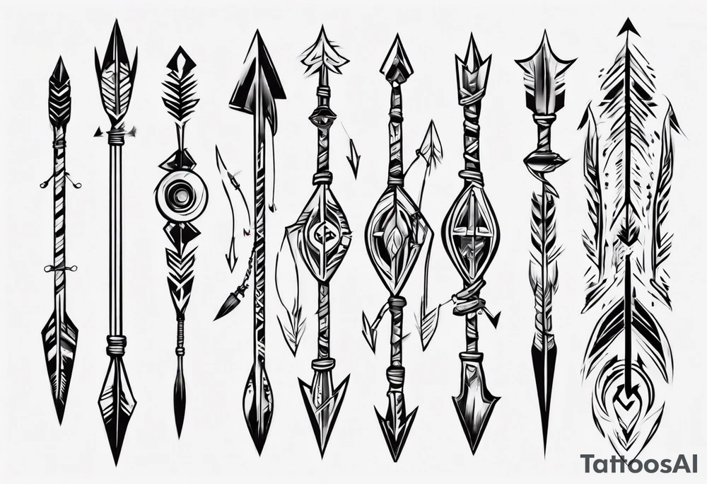 old archers arrow tattoo idea