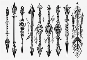 old archers arrow tattoo idea