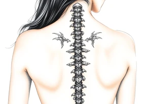 Spinal futuristic, full length tattoo idea