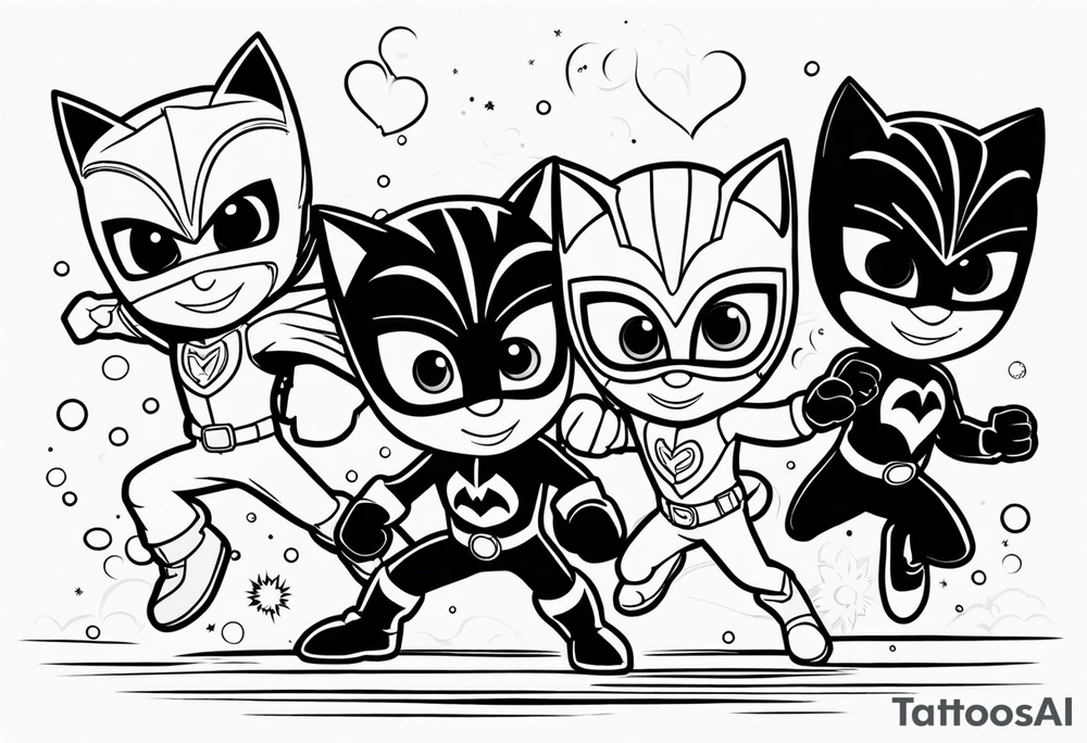 Pj masks tattoo idea