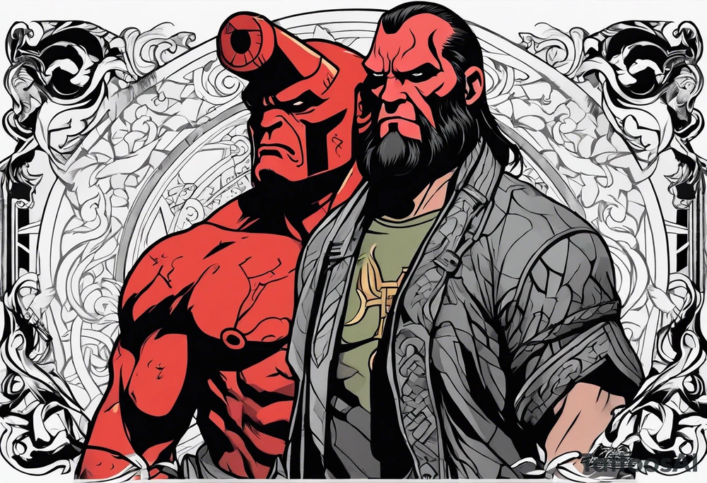 hellboy flash tattoo tattoo idea