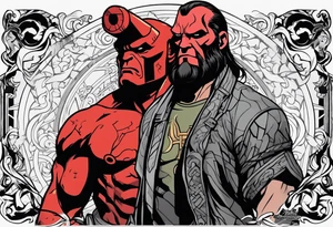 hellboy flash tattoo tattoo idea