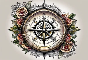 Military compass tattoo idea