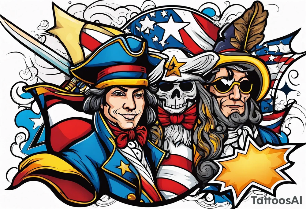 American revolution tattoo idea