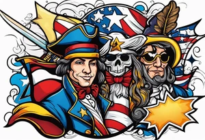 American revolution tattoo idea
