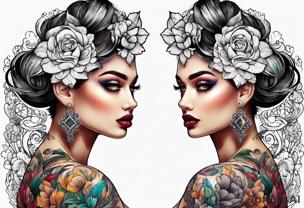 Cross stitch tattoo idea