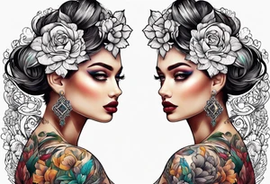 Cross stitch tattoo idea