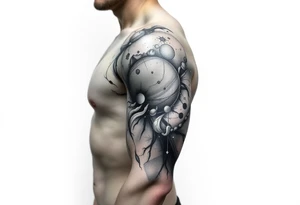 Outer space tattoo idea
