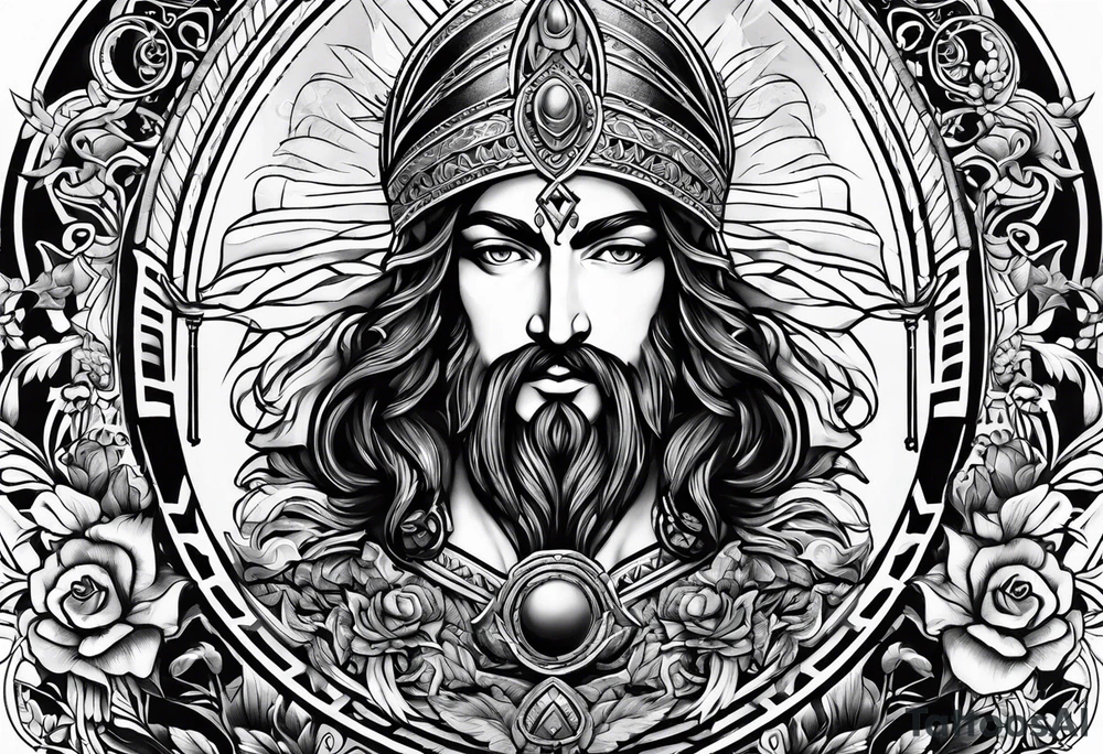 Greek Orthodox mythology tattoo idea