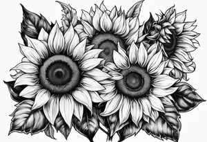 Sunflowers tattoo idea