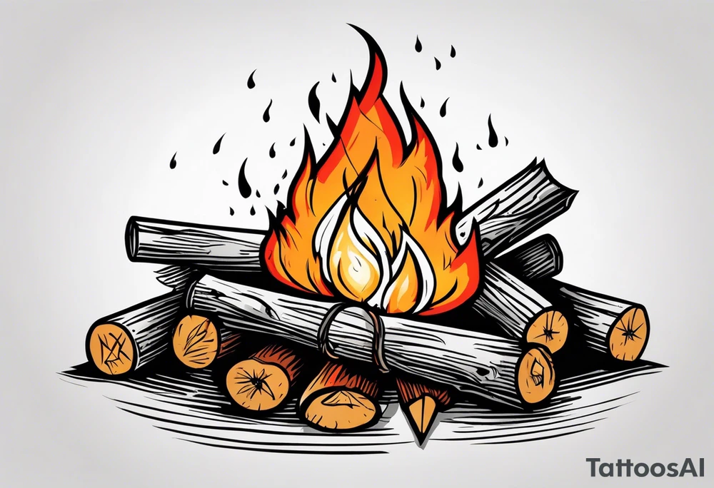 Bonfire tattoo idea