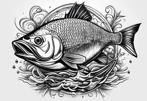 fishing in heaven tattoo idea