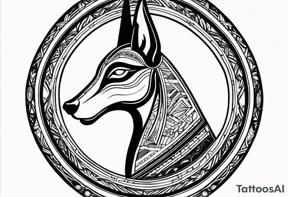 olho de anubis tattoo idea