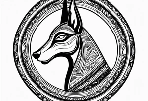 olho de anubis tattoo idea