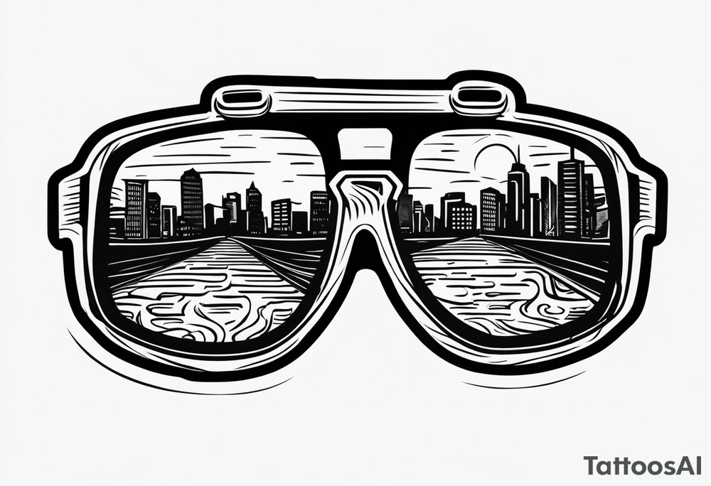 Officer Sunglasses tattoo idea