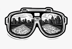Officer Sunglasses tattoo idea