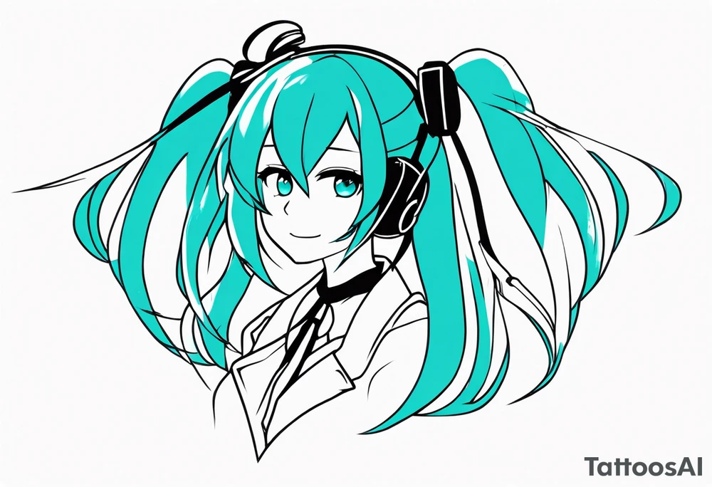 hatsune miku tattoo idea