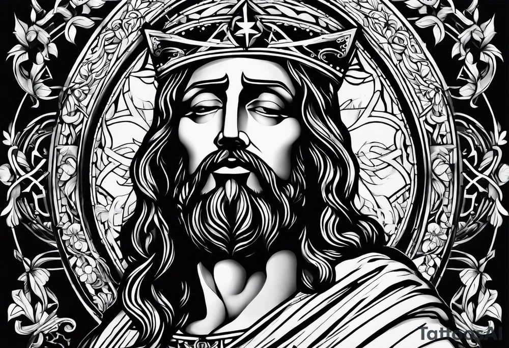 jesus tattoo idea