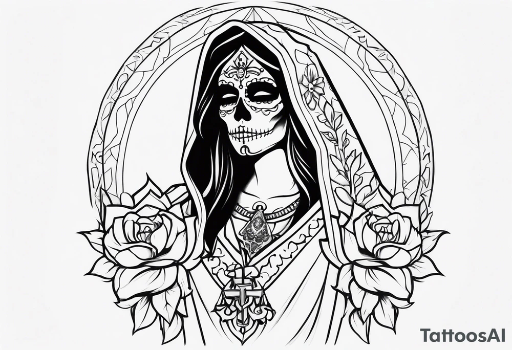 Santa Muerte tattoo idea