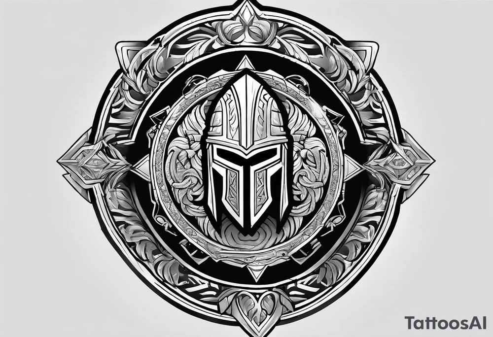 Spartan shield with lambda tattoo idea